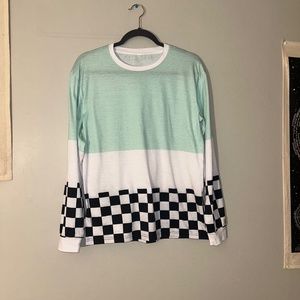 Sleepy Peach Mint Chip Racer Long Sleeve Tee
